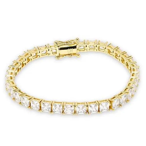 Radiance by Absolute™ 4mm Princess Cut Magnetic Tennis Bracelet