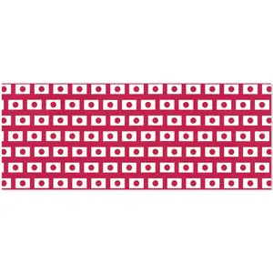 Japan Flag Custom Gift Wrapping Paper 58"x 22.5" (4 Rolls)