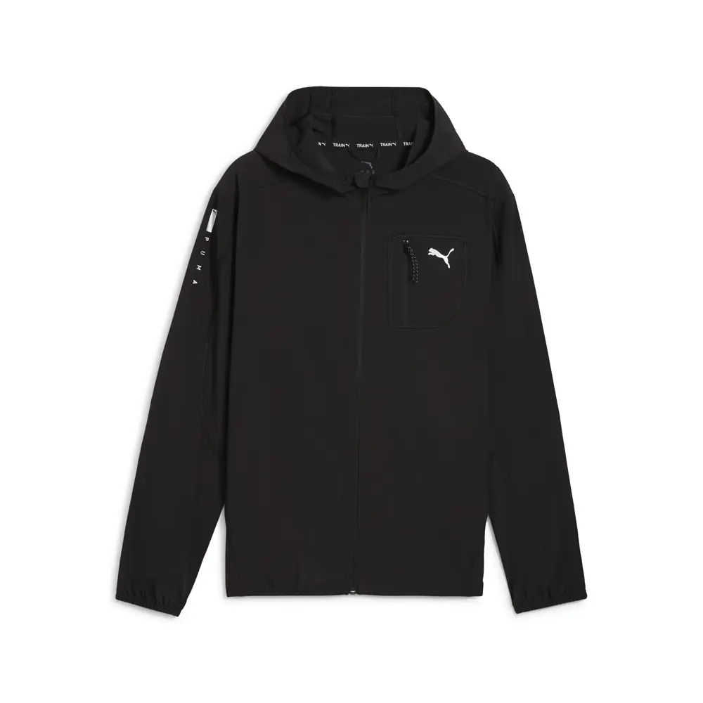 PUMA Mens Flex Woven Jacket Athletic Outerwear Casual - Black