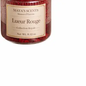 Maya’s Scents Lueur Rouge Luxury Red Incense Resin – Premium Home Fragrance 8.12 oz