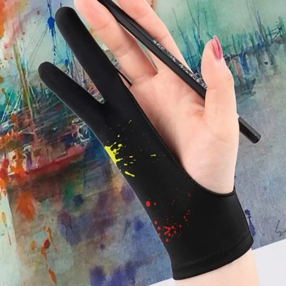 Professional Drawing Gloves: Sweatproof, Breathable & Padded for Graphics Tablet & Light Pad. Anti-Slip, Anti-Smudge, Hand Protection Sleeves Compatible with Touchscreen Digitizer, Washable & Reusable for Digital Art, Painting, Sketching.