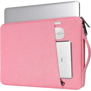 SQ-PHP001 17 17.3 Inch Laptop Bag for Women, Carrying Computer Notebook Sleeve Case for Acer Chromebook 17/ Dell Inspiron/MSI/HP Envy Pavilion/ASUS/Lenovo IdeaPad College School Office Travel,Pink