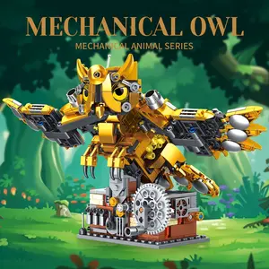 Mechanical Owl Assembly Set - Vibrant Colors, ABS Plastic, Children's Educational Puzzle Toy, Ideal Birthday/Christmas/Halloween Gift, Mechanical Animal Series, Mechanical Owl, Mechanical Owl, Teen Puzzle Assembly Model Decoration Toy