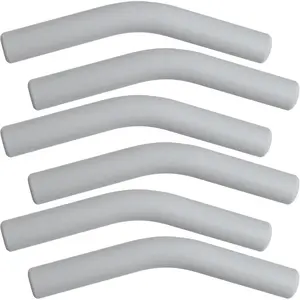6 count  Straw Tips for Metal Straw, OD 8mm  Elbow Straws Cover, Hydraflow Straw Topper Replacement for Stainless Steel Metal Straws- Gray