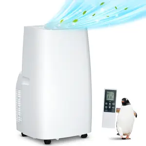 Portable Air Conditioner 14000 BTU for Cool Up to 500 Sq.Ft. Large Room, 3 In 1 Portable AC Unit w/Dehumidifier & Fan, Auto Swing, 24H Timer & Window Ventilation Kit, Surper Quiet for Bedroom Study Living Room