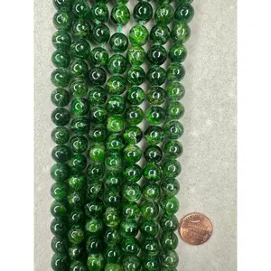 chrome diopside AAA grade 10mm 12mm 13mm 16"strand