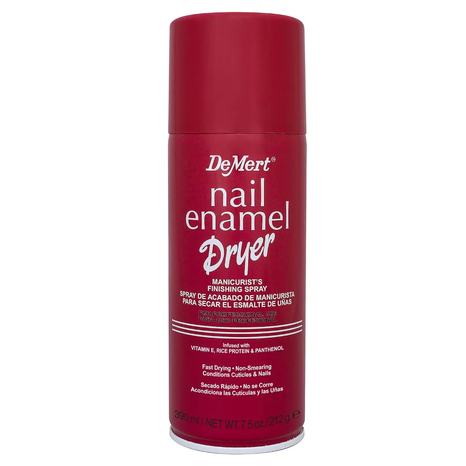 Demert Brands Nail Enamel Dryer Spray - 7.5 fl oz Can, Fast-Drying Manicurist's Nail Treatment Finishing Spray