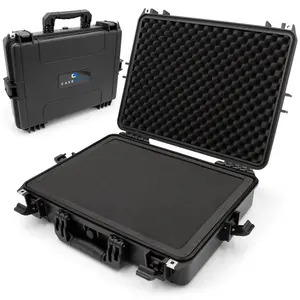 CASEMATIX Waterproof Laptop Hard Case for 15-17 inch Gaming Laptops - Crushproof Heavy Duty with Shock-Absorbing Foam & Airtight Design for Travel - Computer
