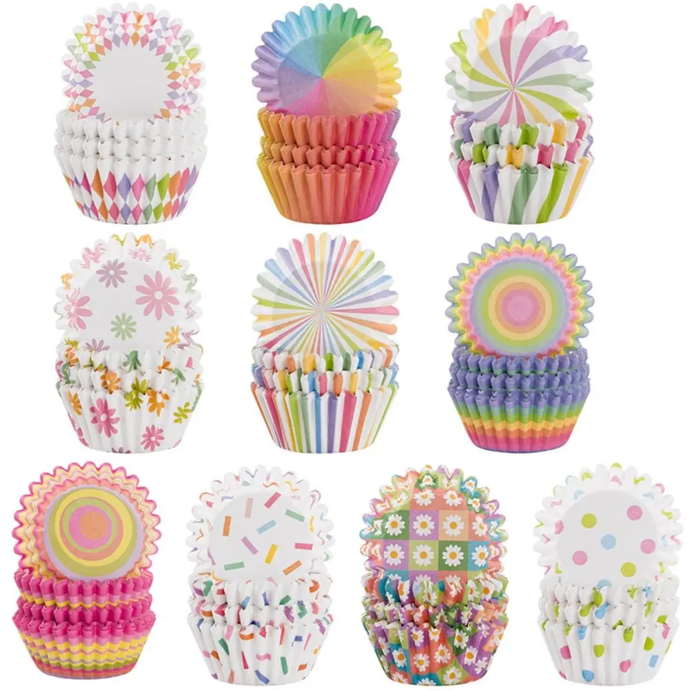 600pcs Mini Rainbow Theme Paper Cupcake Liners, Baking Cups Muffin Case, Cupcakes Wrappers, Cake Chocolate Candy Wrap, Party Supplies, Bakery Supplies, Bakeware, Baking Accessories