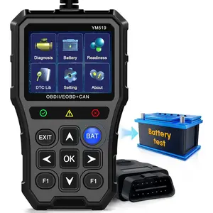 OBD2 Scanner with  Tester - Check Engine Light & Emissions Readiness, Plug & Play,  , Real-Time Date,  Code Reader, Support All OBD II