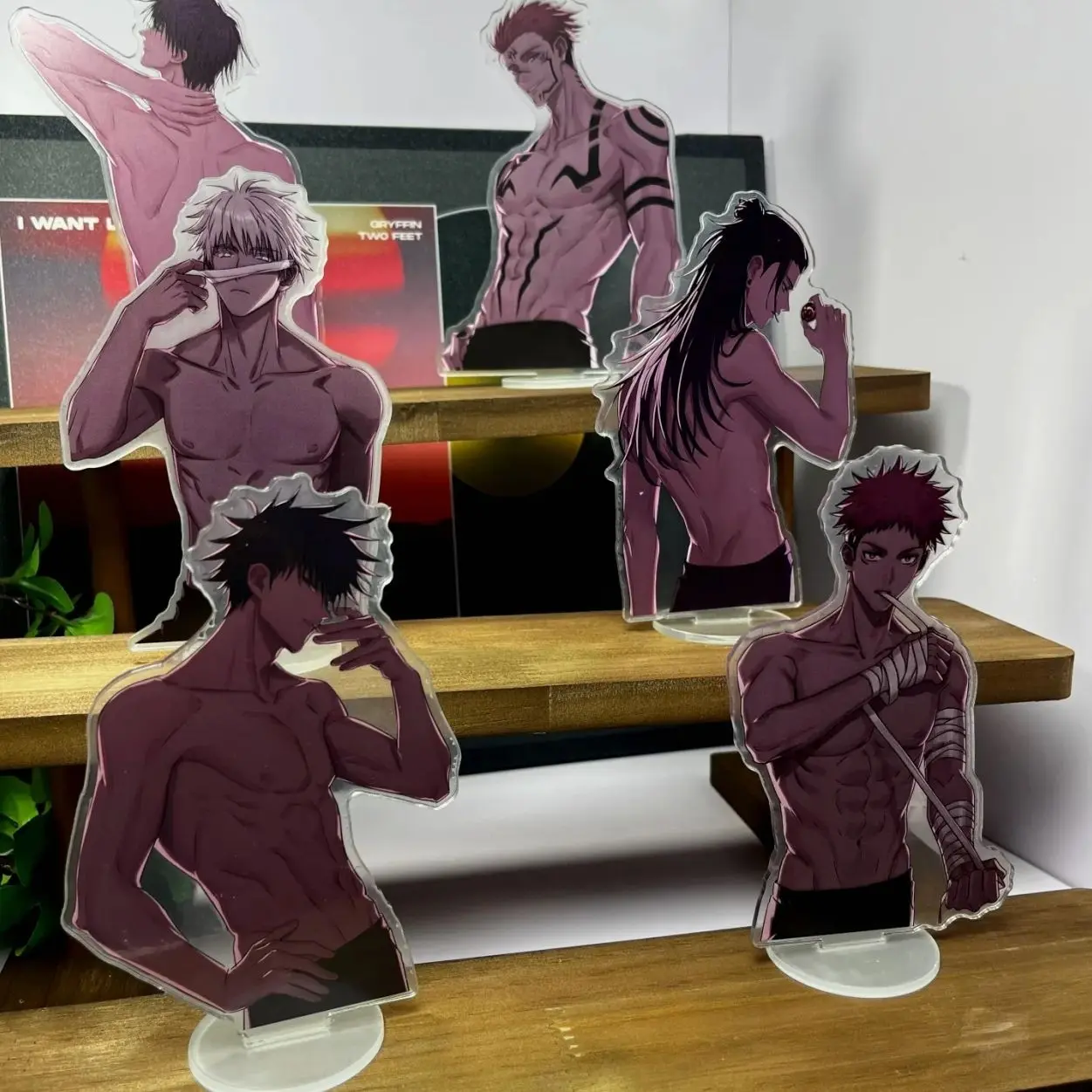 Jujutsu Kaisen Anime Figure Standee, Gojō Satoru Abdominal muscle Ornaments Acrylic Standee