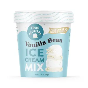 True Scoops Vanilla Bean Ice Cream Mix - Premium, real vanilla