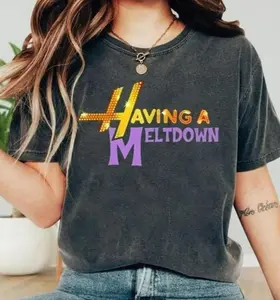 Comfort Colors Having A Meltdown #HannahMontanaaa Shirt, Vintage 90s Logo Graphic Tee, Mental Health Humor Meme Shirt, Sarcastic Funny Gift For Fans 98XWR