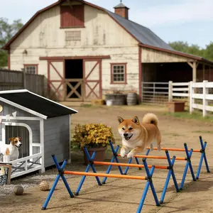 Pet Agility Equipment,Dog Agility Course Garden Set,Dog Agility Equipment