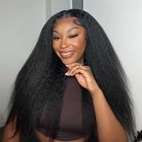 220% Kinky Straight Half Wig