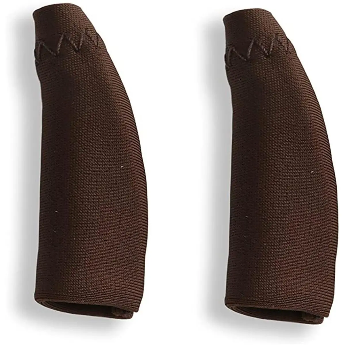 212 MAIN Form-Fit Stretch Spandex Hearing Aid Covers for 1-1.25 in Mini Binaural Devices, Sweat & Moisture Protection, Corded Security Clip, Moisture-Wicking (Brown), Spandex Fabric, Protect Cover, Hearing Aid Users