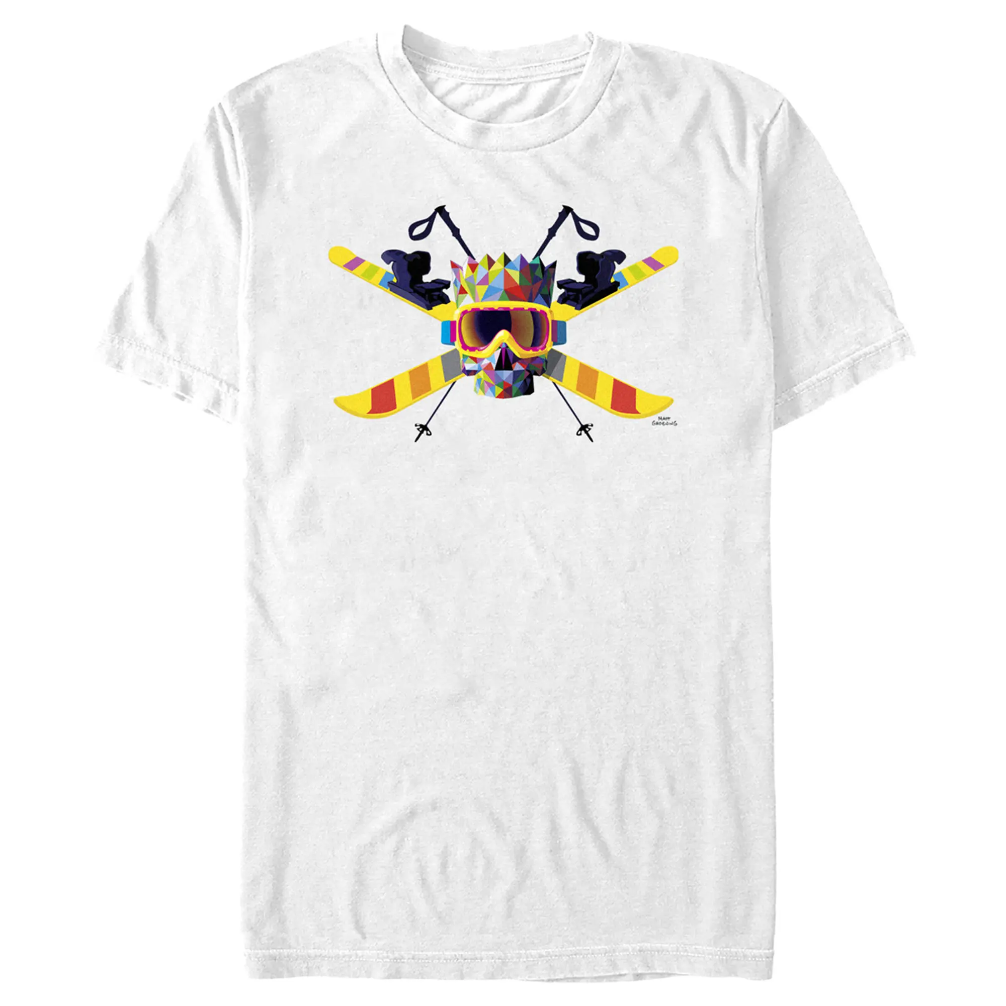 Men's The Simpsons Colorful Bart Ski Champ T-Shirt