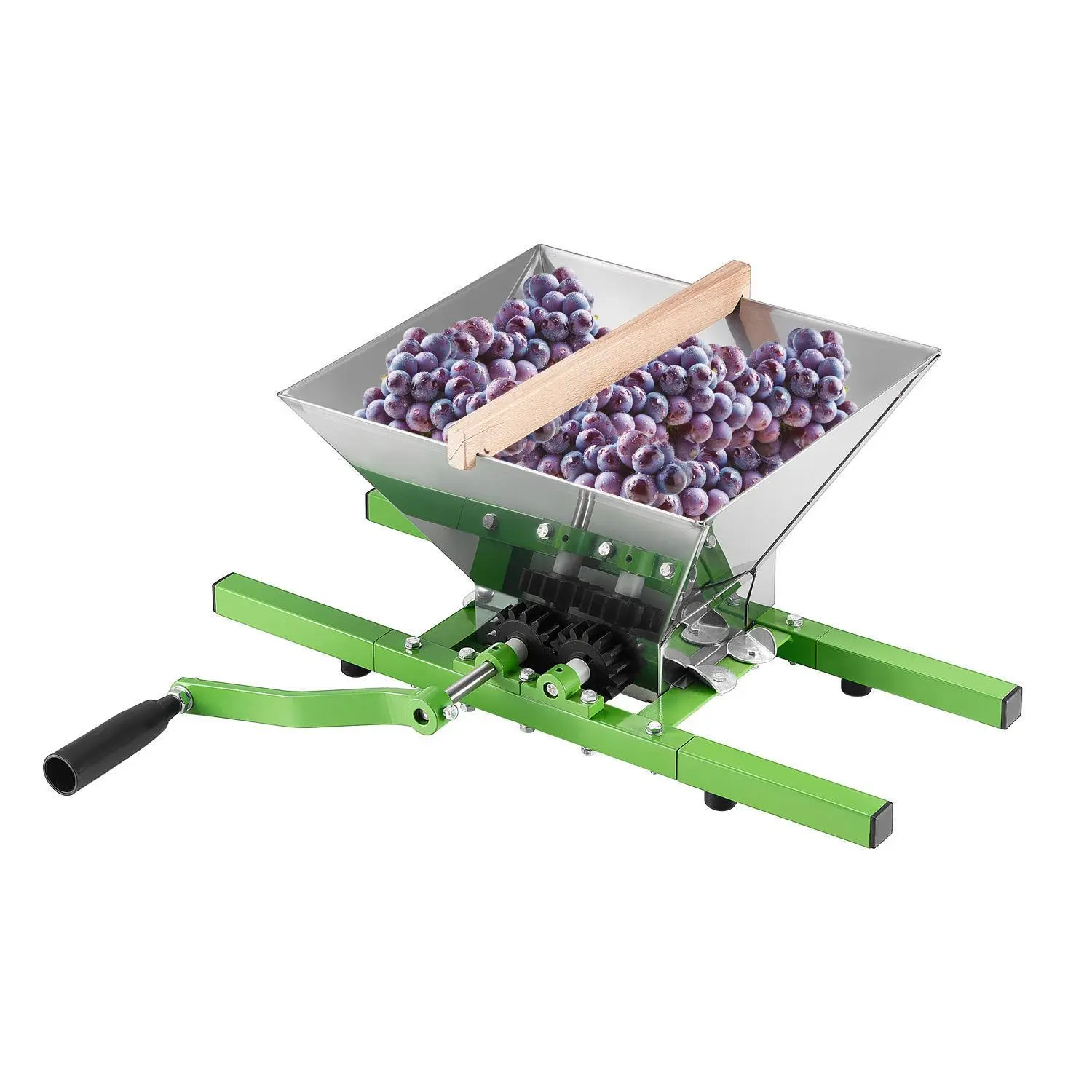 【Backtoschool】VEVOR Fruit and Apple Crusher for Wine Cider Making 1.8 Gal/7L Stainless Steel
