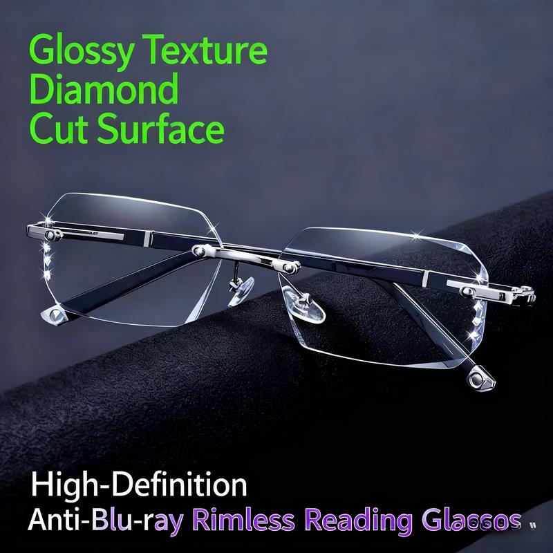 Presbyopia Glasses with Smart Auto-Zoom Feature and Anti-Blue Light Protection, Designed for Versatile Use on Computer, TV, and Reading, Ensuring Comfortable Wear with Soft Silicone Pads