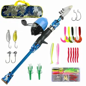 1.5m Kids Fishing Rod Beginner Bait Rod Outdoor Learning Fishing Equipment Set for Beginners Kids Fishing Rod Set Fishing Reel