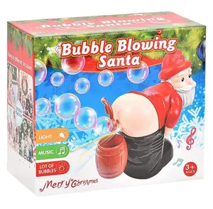 Bubble Blowing Santa Toy with Lights & Music – Hilarious Holiday Bubble Maker for Kids & Parties 🎅🫧🎄