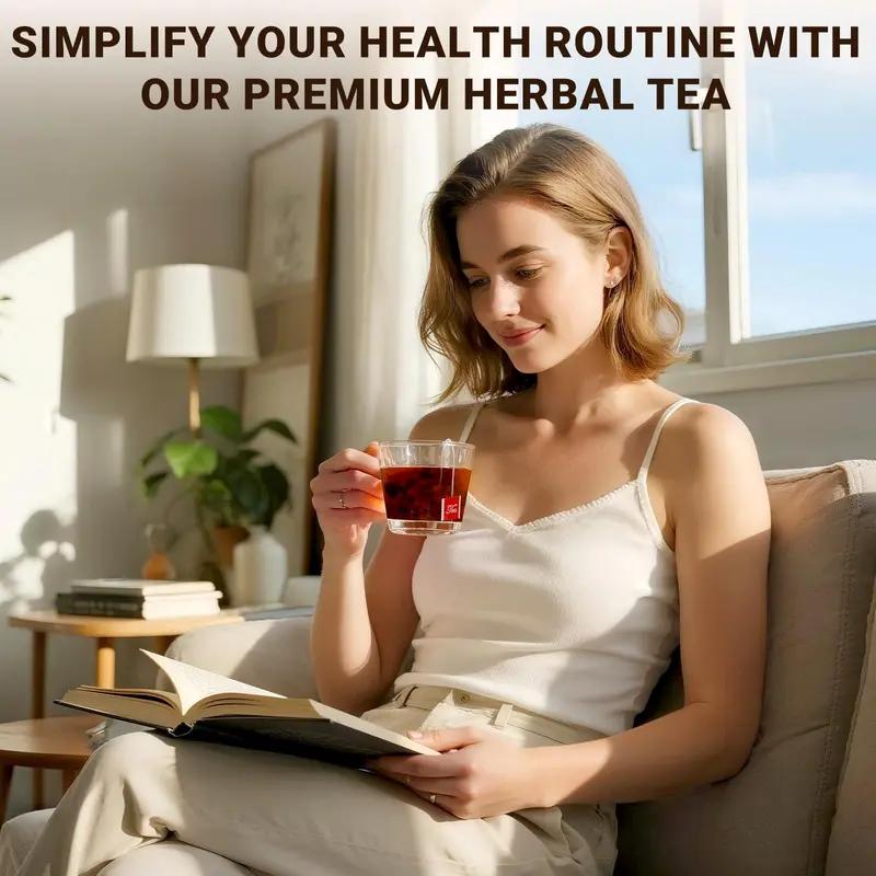 Organic tea leaves 120 Bags Suit Kidney Tea Formula Organic Ginseng Kidney Cleansing & Energy Tea - Eight Treasures  Formula-Ginseng Eight Treasures Herbal Tea | Ancient Formula for Kidney Health & Overall Wellness, Men & Women