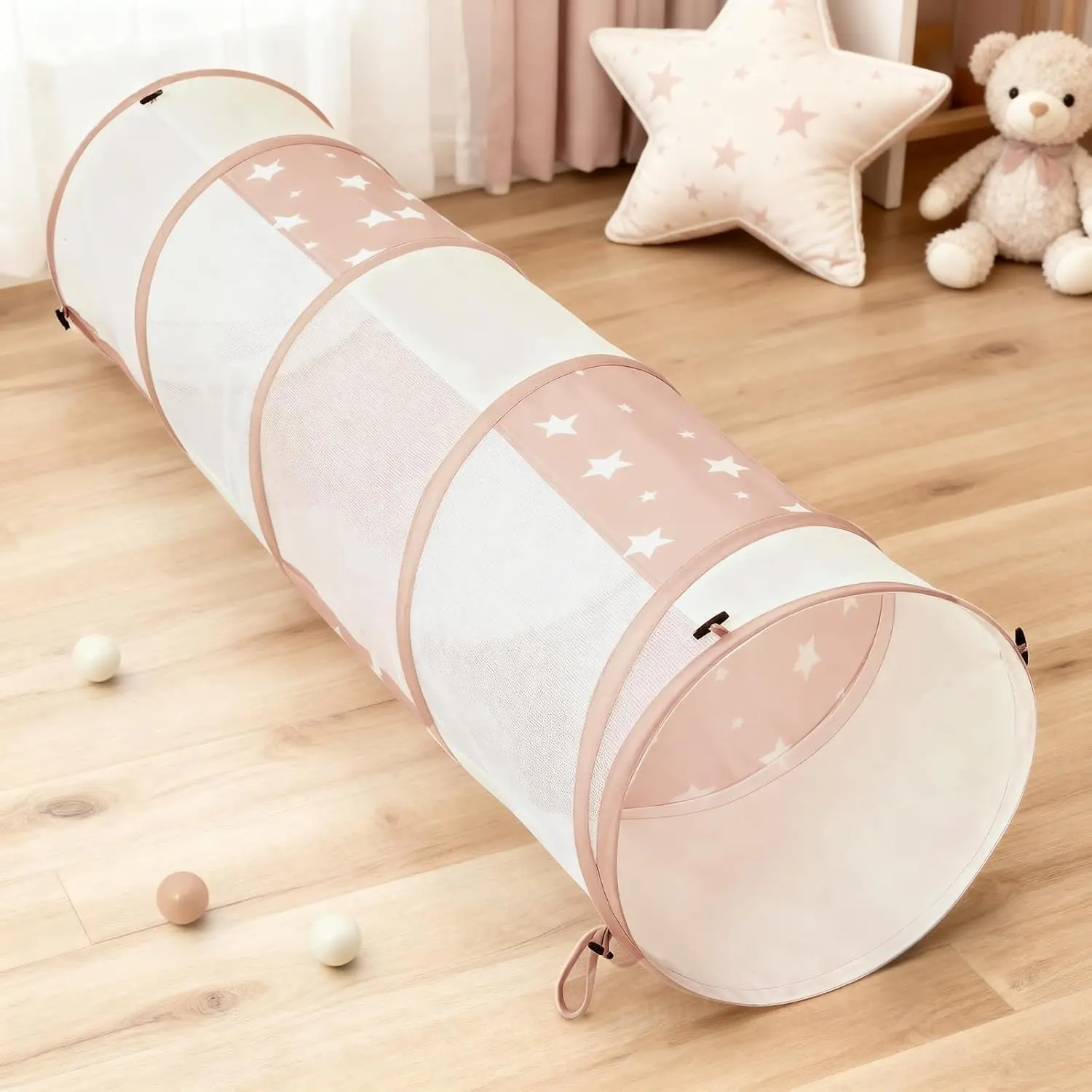 JungleDove Tunnel Toys for Toddlers: Activity Tunnels for Young Children - Crawl Tunnels for Toddlers and Babies - Pop up Dog Tunnel