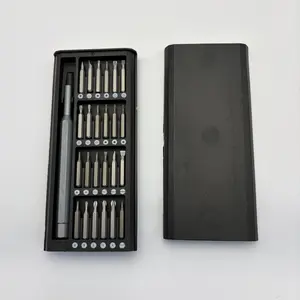 24-In-1 Multi-Functional Precision Screwdriver Set, Stainless Steel, Complete Tool Bit Removal, Compact Carrying Case, Professional Toolkit