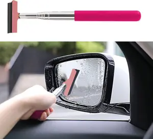HAOBO HAOBO Side Mirror Squeegee, Car Mirror Wiper, .in Handle Retractable Car Rearview Mirror Wiper, Mini Squeegee for Rainy Foggy Weather, Universal Automotive Accessories for Rainy Foggy Weather