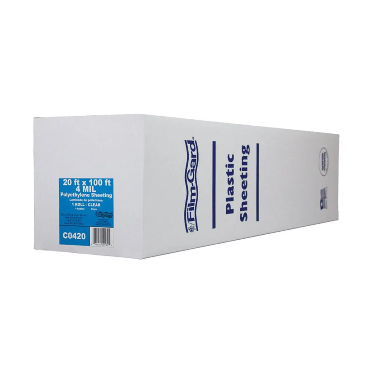 212 MAIN Clear Polyethylene Sheeting, 4 mil, 20 x 100 ft Large Roll - For Sports & Outdoor Winter Sports Snowmobiling