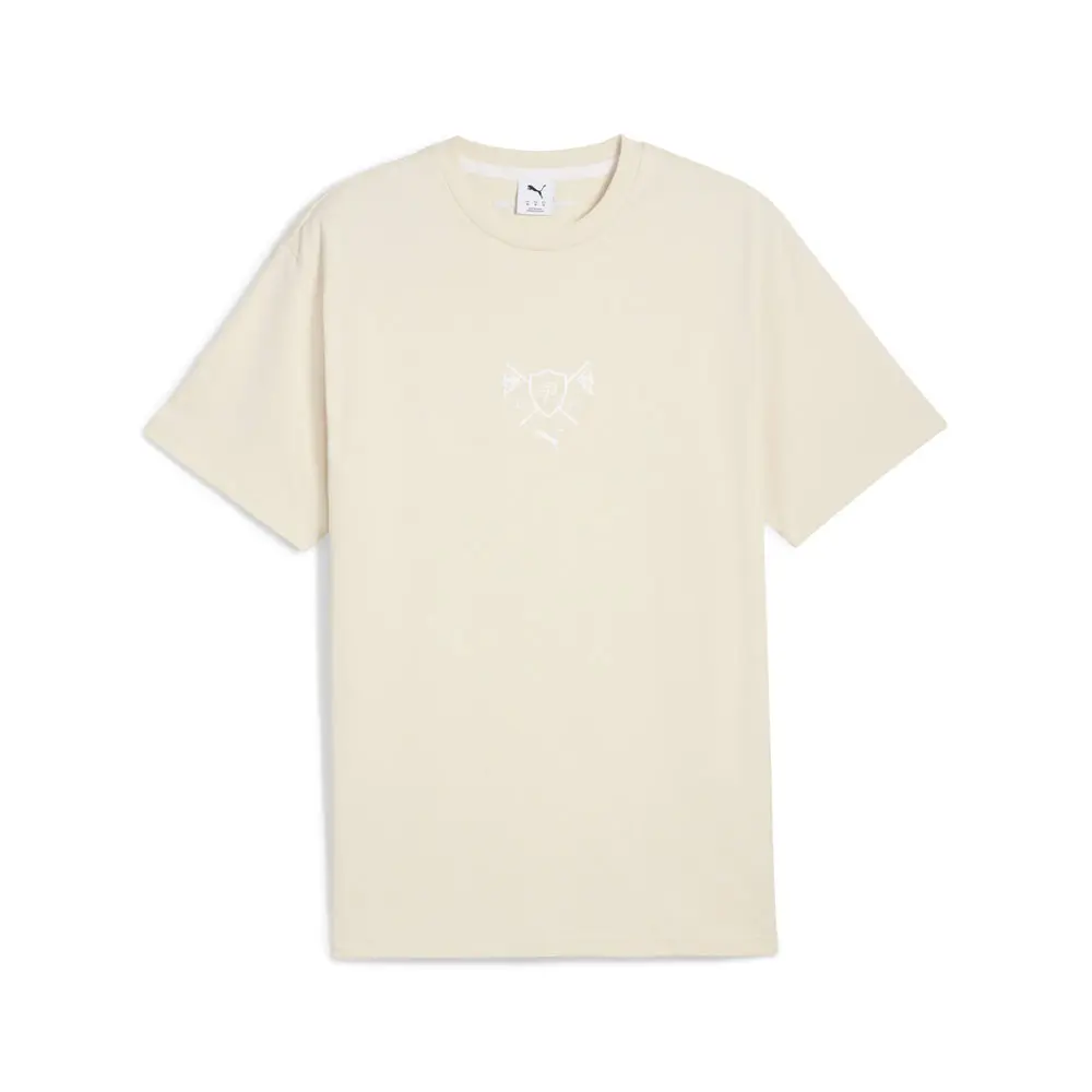 PUMA Mens Porsche Legacy Lifestyle Graphic Crew Neck Short Sleeve Casual Tops Casual - White