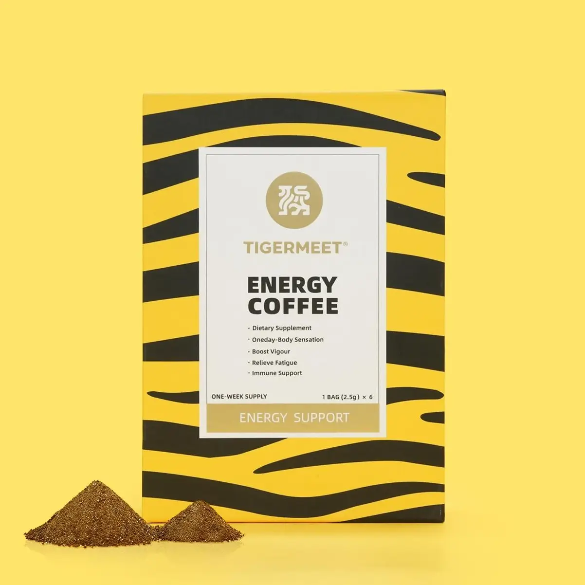 TIGERMEET 3-in-1 Energy Coffee for Men Body Boost, Stamina & Performance Natural...