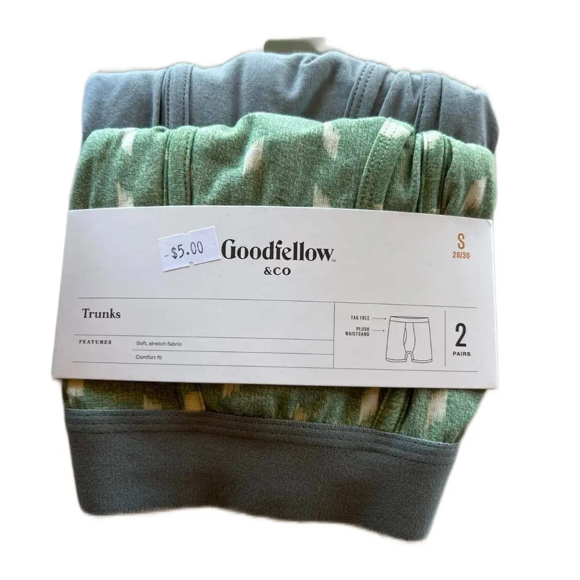 Mens Trunk Underwear - Short Plain Design, Suitable for Casual Wear - Menswear,