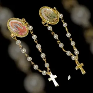 San judas and virgencita hat pins for hats