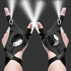 LED Flashlight Gloves – Hands-Free Lights for Fishing, Camping & Repairs | Cool Gadgets for Men Perfect Birthday, Easter & Father's Day