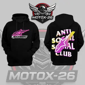 Retro Alpinestars ASSC Racing Premium Cotton Unisex Hoodie T-Shirt, The Motorcycle Graphic Hoodie T-Shirt, Sunday Racing Hoodie T-Shirt, Biker Outfit, Gift For Speed Fan, Fan Gear Cotton For Moto Fan, Motorsports Clothing Riders Motocross