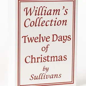 William's Collection Twelve Days of Christmas Ornament Set 12-Piece by Sullivans Festive Holiday Decor