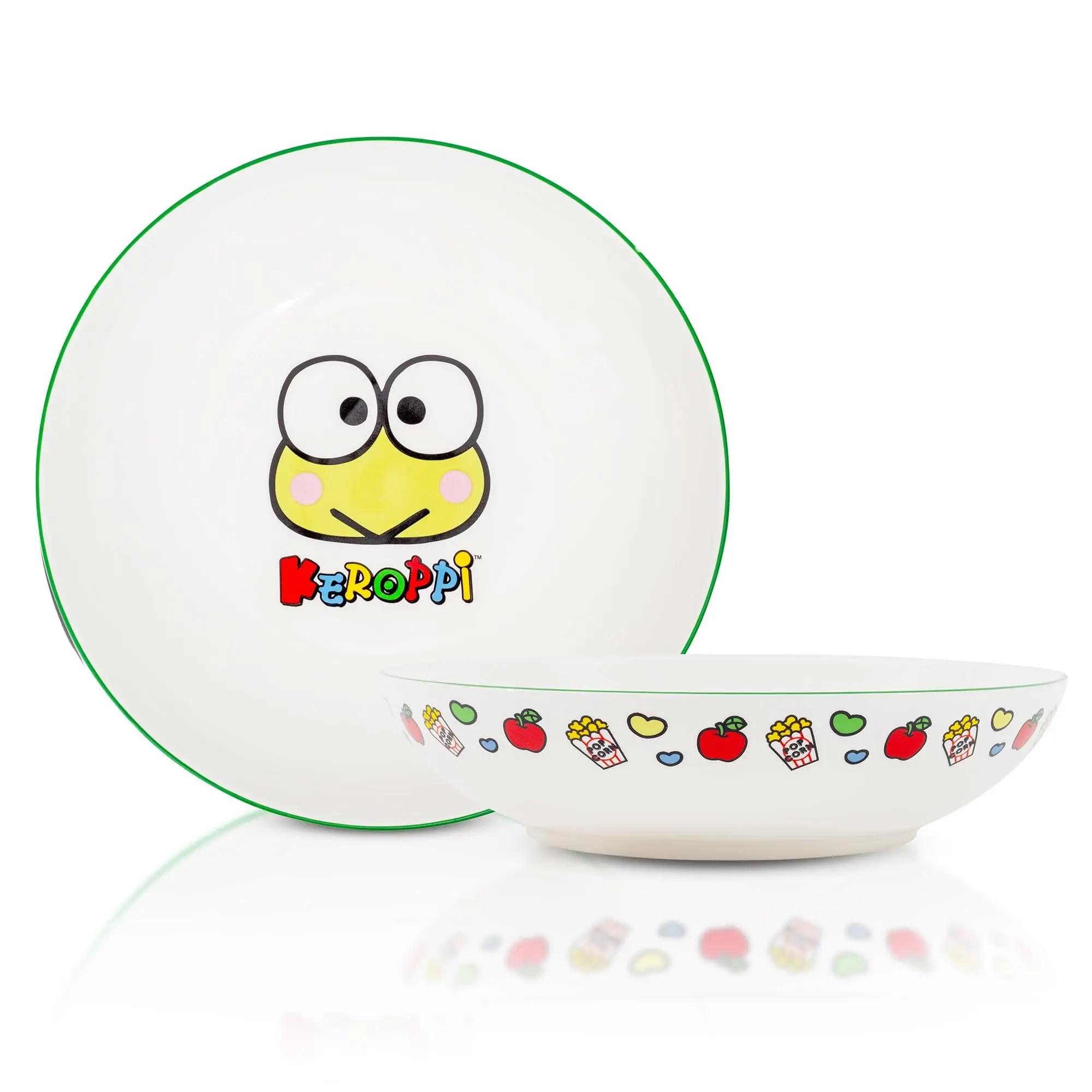 Sanrio Keroppi Snacks Ceramic Coupe Dinner Bowl, 9-in Tableware