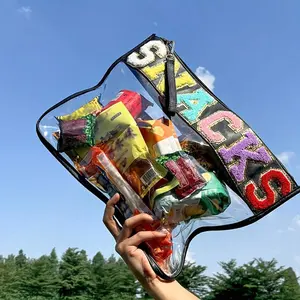 Semi-Transparent Envelope Style Cosmetic Bag Waterproof Makeup Organizer Storage for Christmas Party