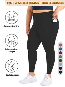 Plus Size Leggings Womens Leggings with Pocket High Waisted Leggings for Women Workout Leggings Running Leggings For Women Yoga Pants with Pockets