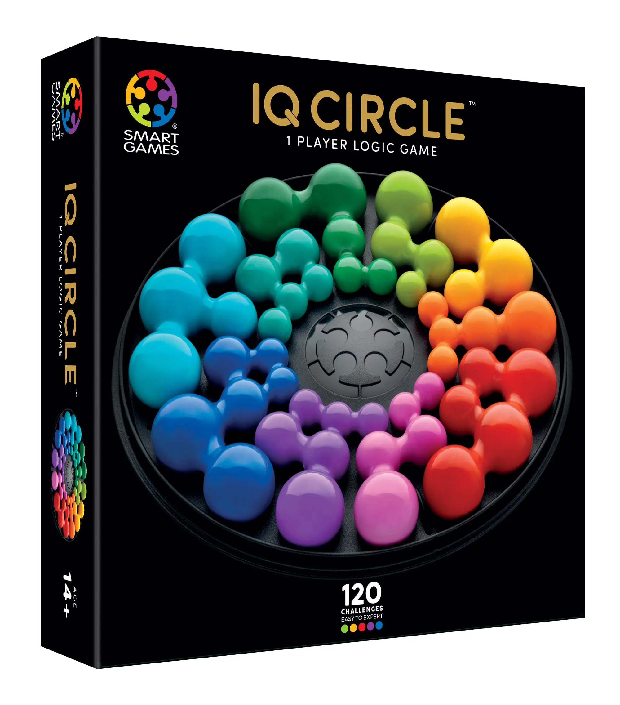 IQ Deluxe: Circle - 120 Challenges Featuring a Deluxe Travel Case for Ages 14 - Adult