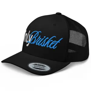 RIVEMUG NX Only Brisket Embroidered Curved Bill Trucker Hat Mid Crown Adjustable Cap