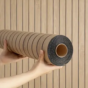 Self-Adhesive Wallpaper, Moisture-Proof and Mildew-Resistant Easy-to-Install Home Decor Tile Wallpaper with Natural Wood-Look Finish, Peel-and-Stick Wallpaper Design