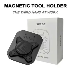 Magnetic Tool Holder,Clip On Belt Magnet for Screws,Nails,Hammers,Sockets,Pliers,Screwdrivers,Trowels,Drill Bits,Wrenches &More Heavy Duty SEESE