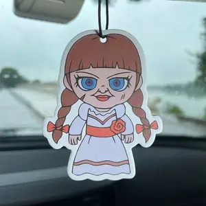 Halloween Horror Classic Movie Character Car Perfume, Natural Essential Oil Air Freshener, Long-Lasting Scent, Versatile Use, Creative Gift