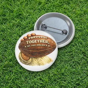Together We Are America Button Protest Pin