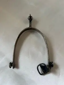 Antique Single Boot Spur 900 Silver Western Cowboy Accessory 900 Moving Parts