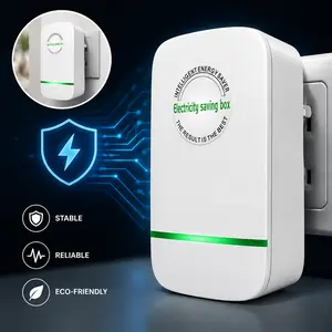 2026 Upgraded Smart Power Box with US Plug, Voltage Monitoring & Surge Protection, 90-250V Plug-in Power Stabilizer, Overload Protection, LED Indicator, Flame-Retardant Housing, Plug-and-Play for Home Appliances, Office & Indoor Use.garden accessories