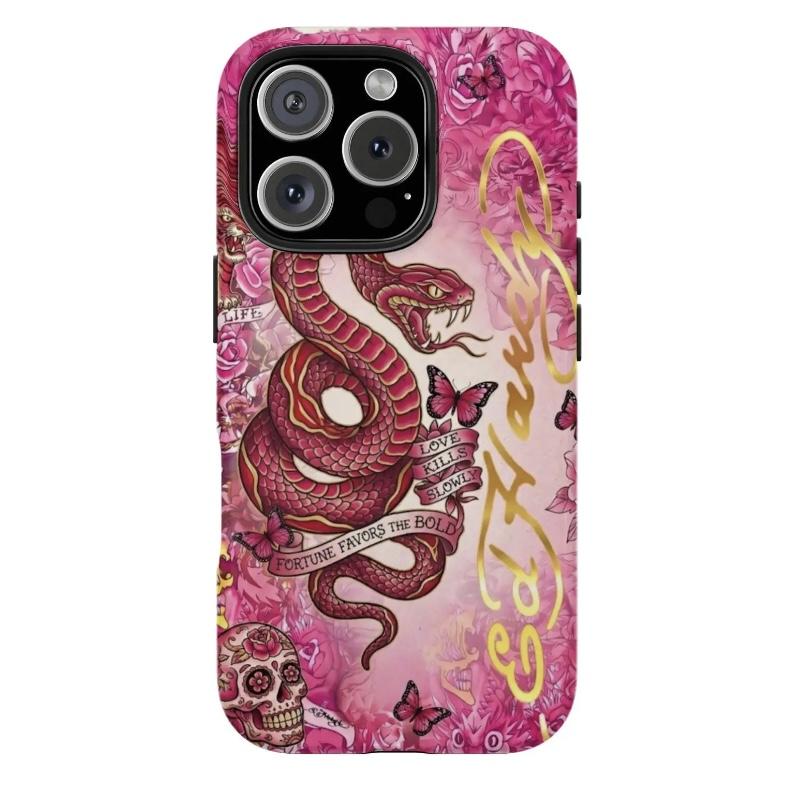Vintage Skull Leopard Tattoo iPhone CaseAesthetic Y2k Trendy Tiger Collage PhoneCasefor iPhone 16/15/14/13/12/11/17 ProMax Plusfor Samsung phones, suitable for both men andwomen, Perfect Gift for Women Men.A gift for the fans  W9