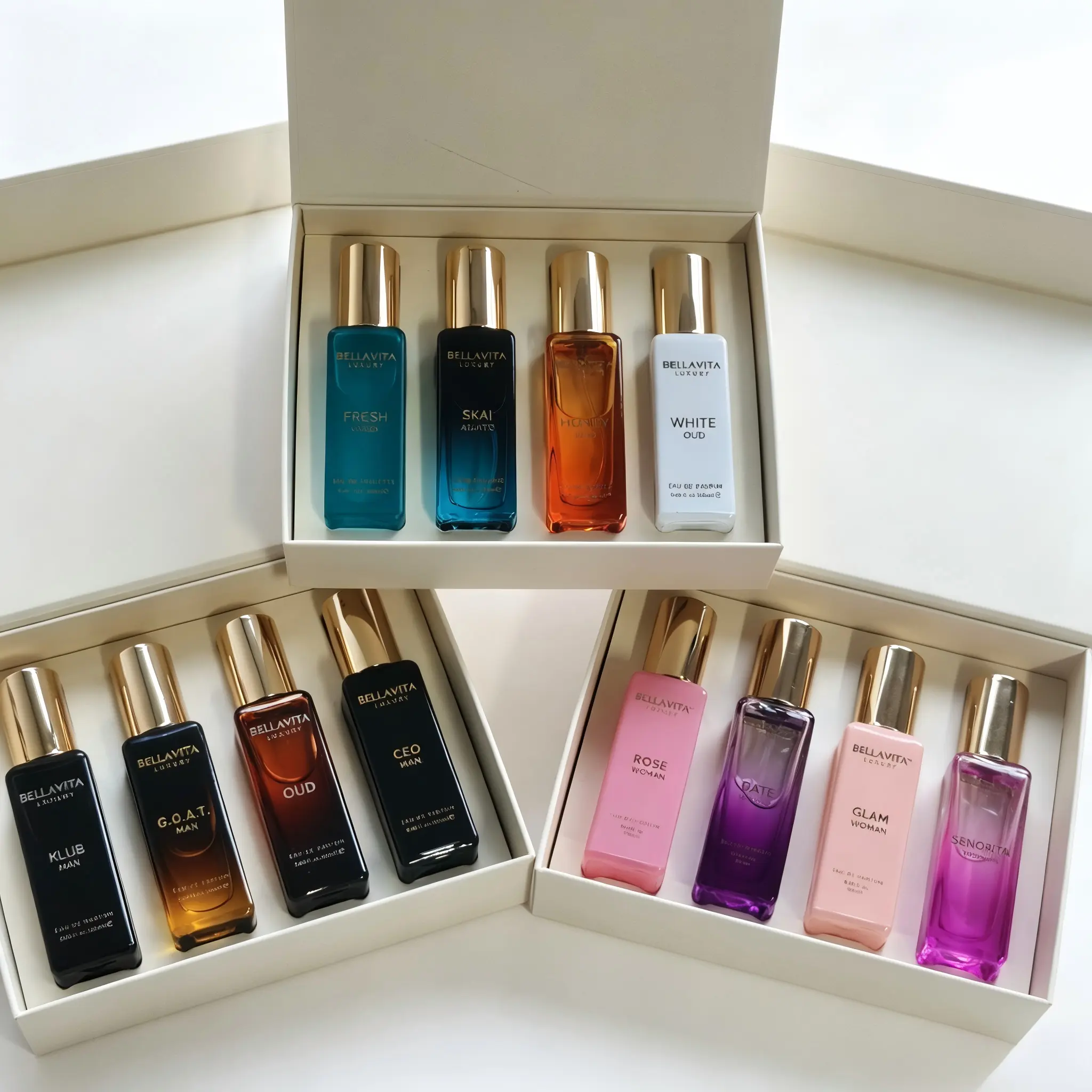 Bellavita luxury Gift Sets | For Unisex, Woman and Man | 20ml*4